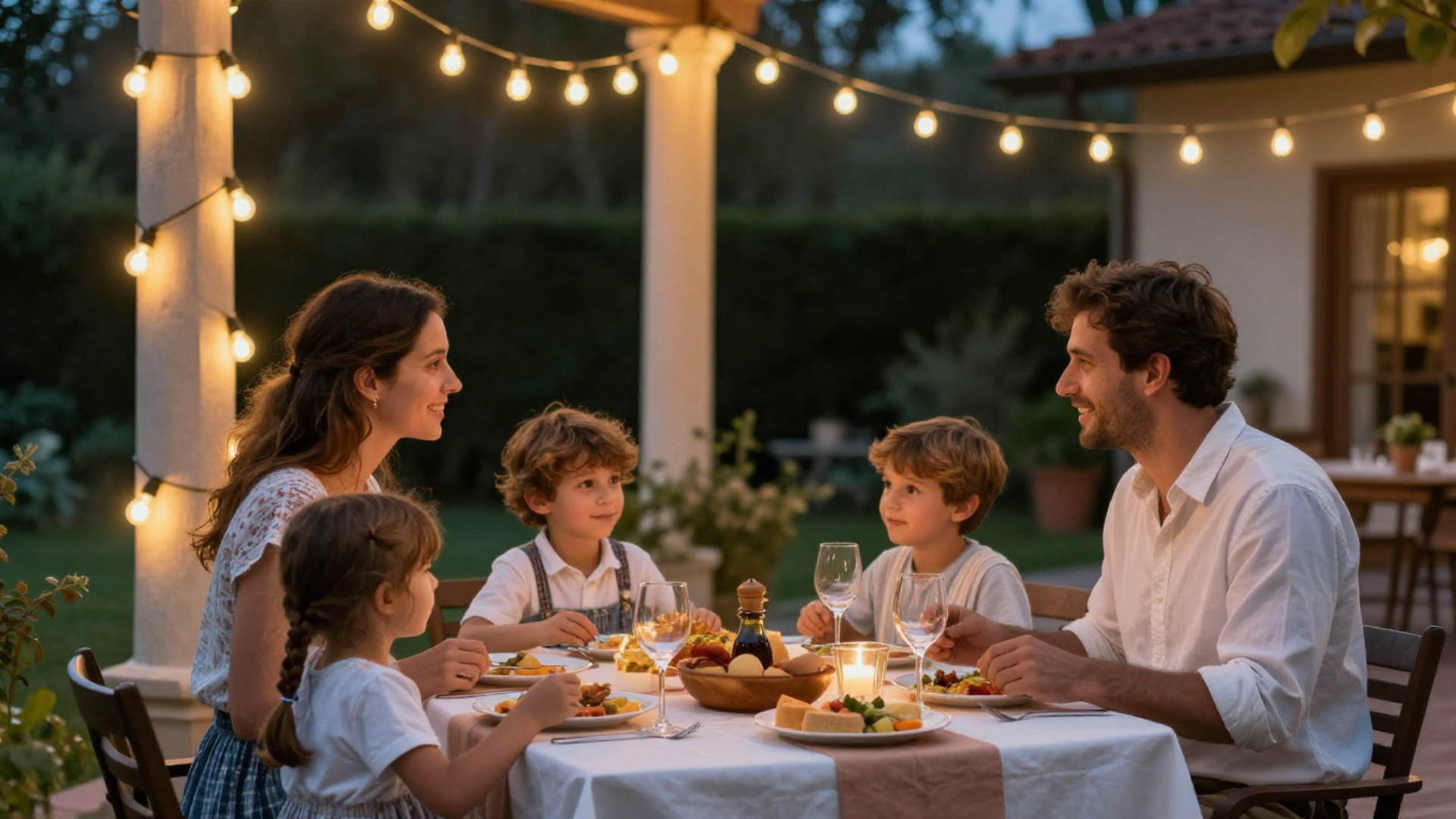 Famiglia a casa