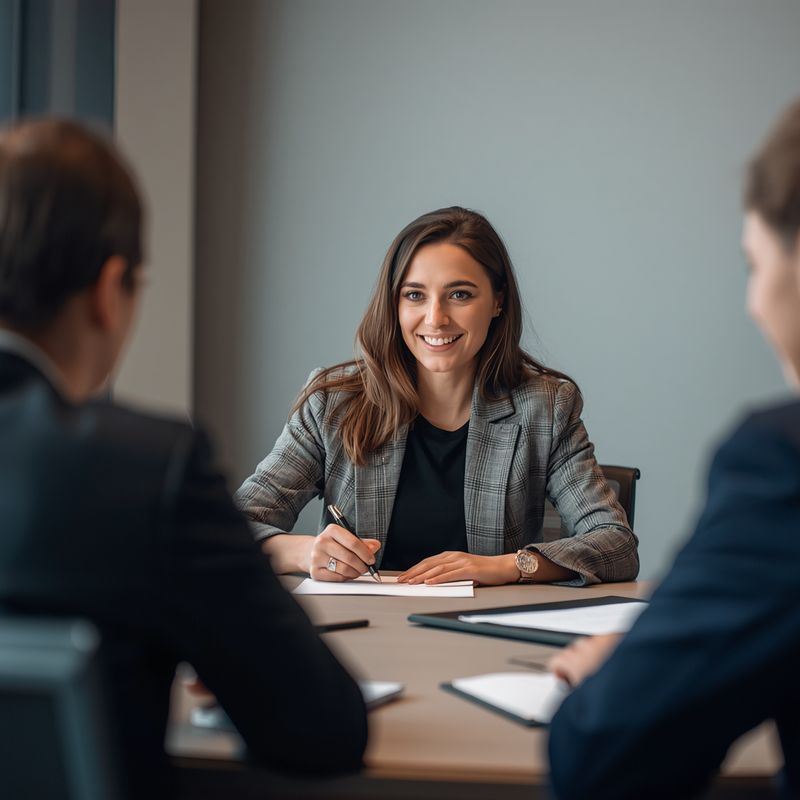 Consulente in riunione con la direzione di un'azienda
